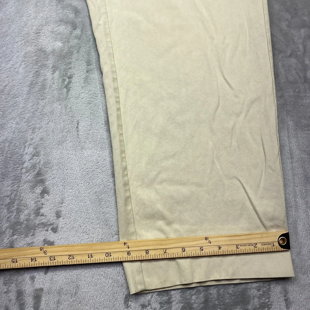 Tommy Bahama Khaki Herringbone Straight Leg Casual Dress Pant Men Sz 38 Fits 37